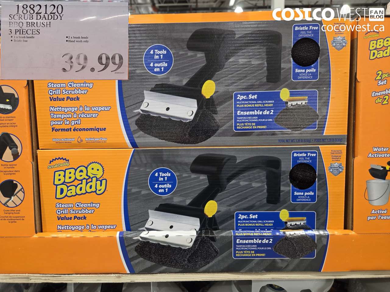 scrub daddy bbq brush 3 pieces