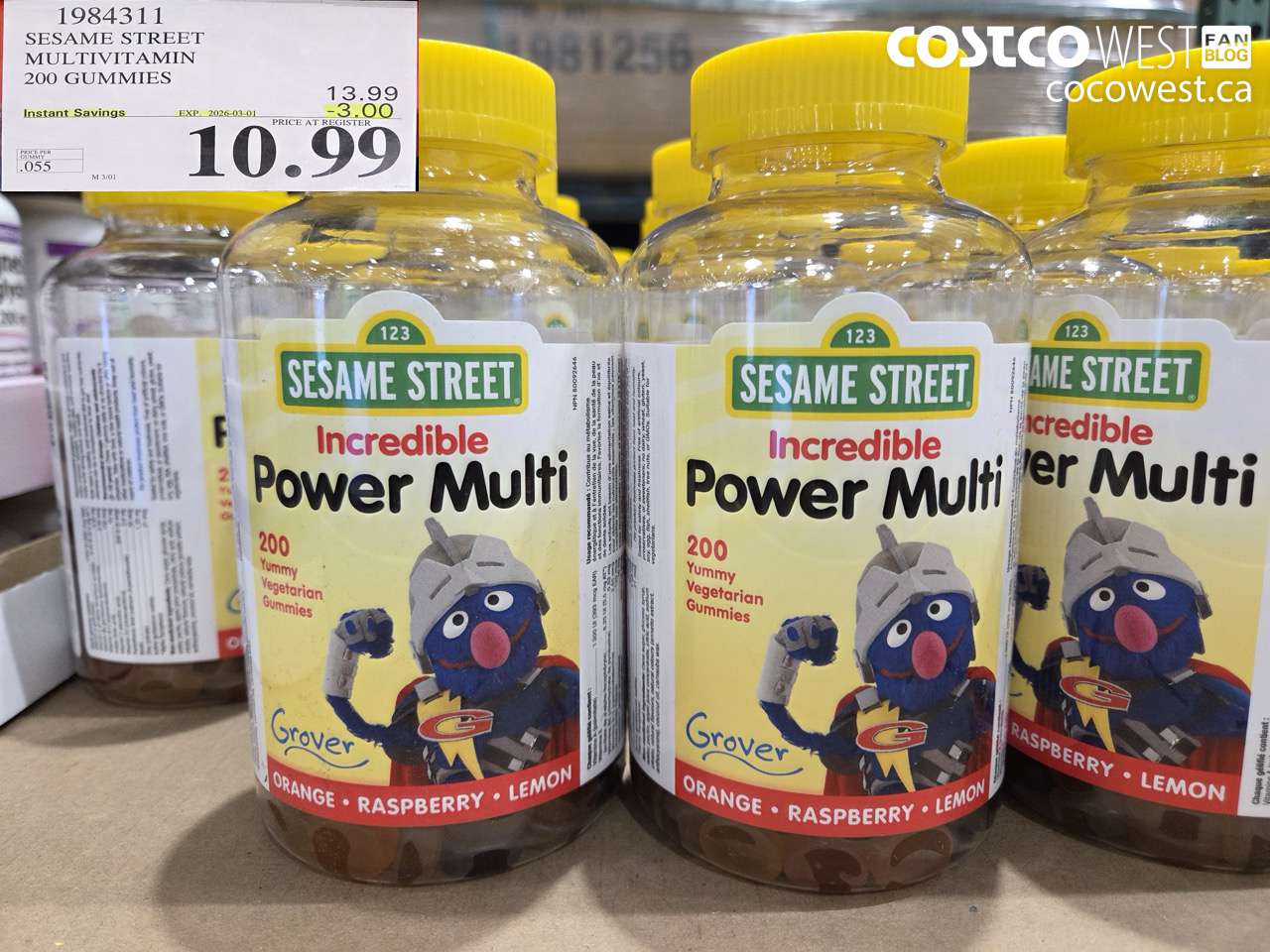 sesame street multivitamin 200 gummies