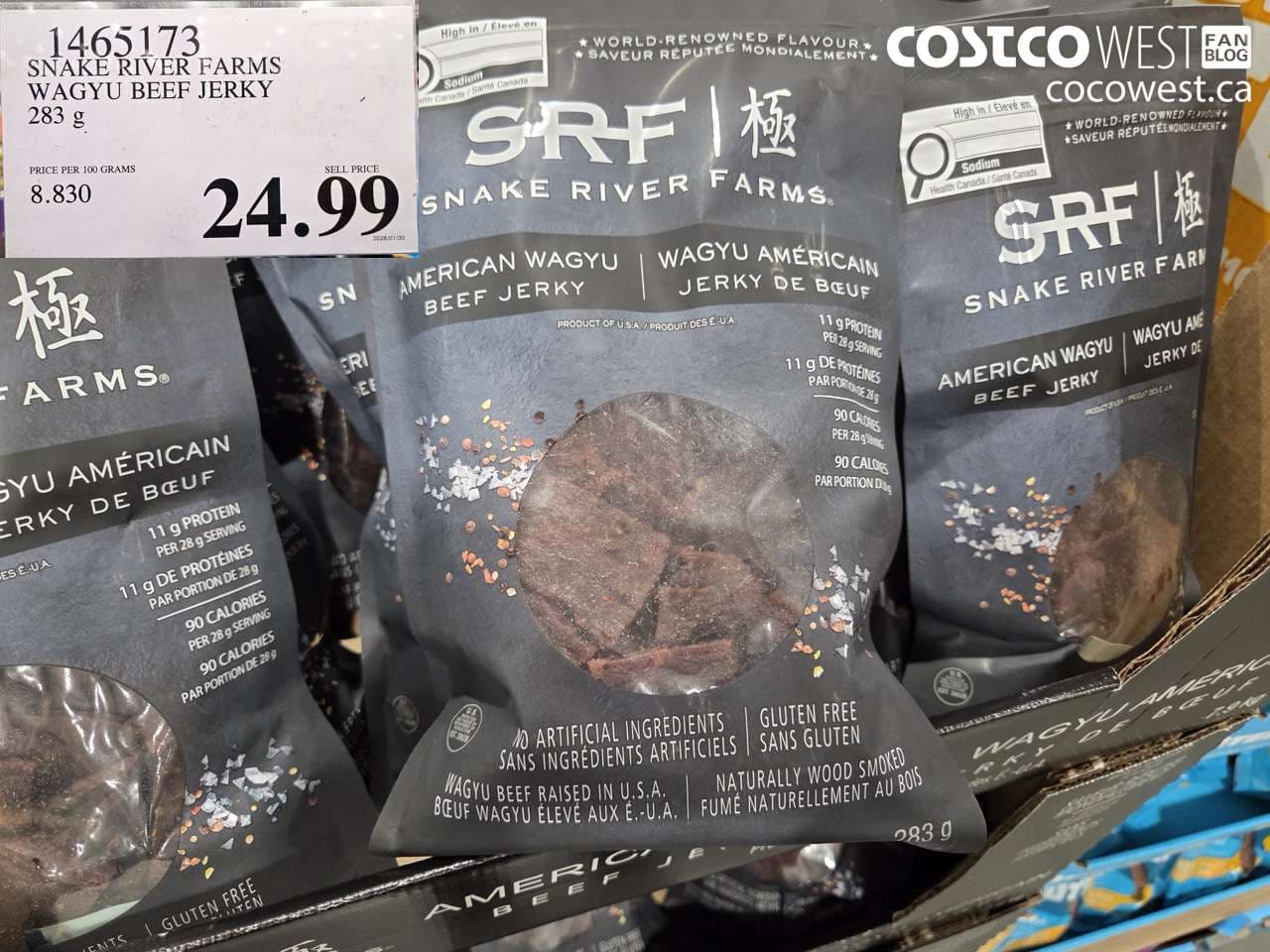 SNAKE RIVER FARMS WAGYU BEEF JERKY 283 g