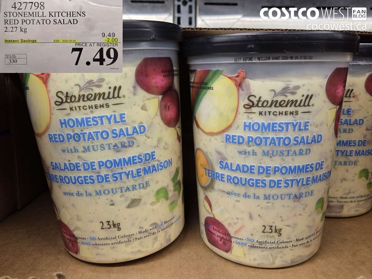 stonemill kitchens red potato salad 227kg