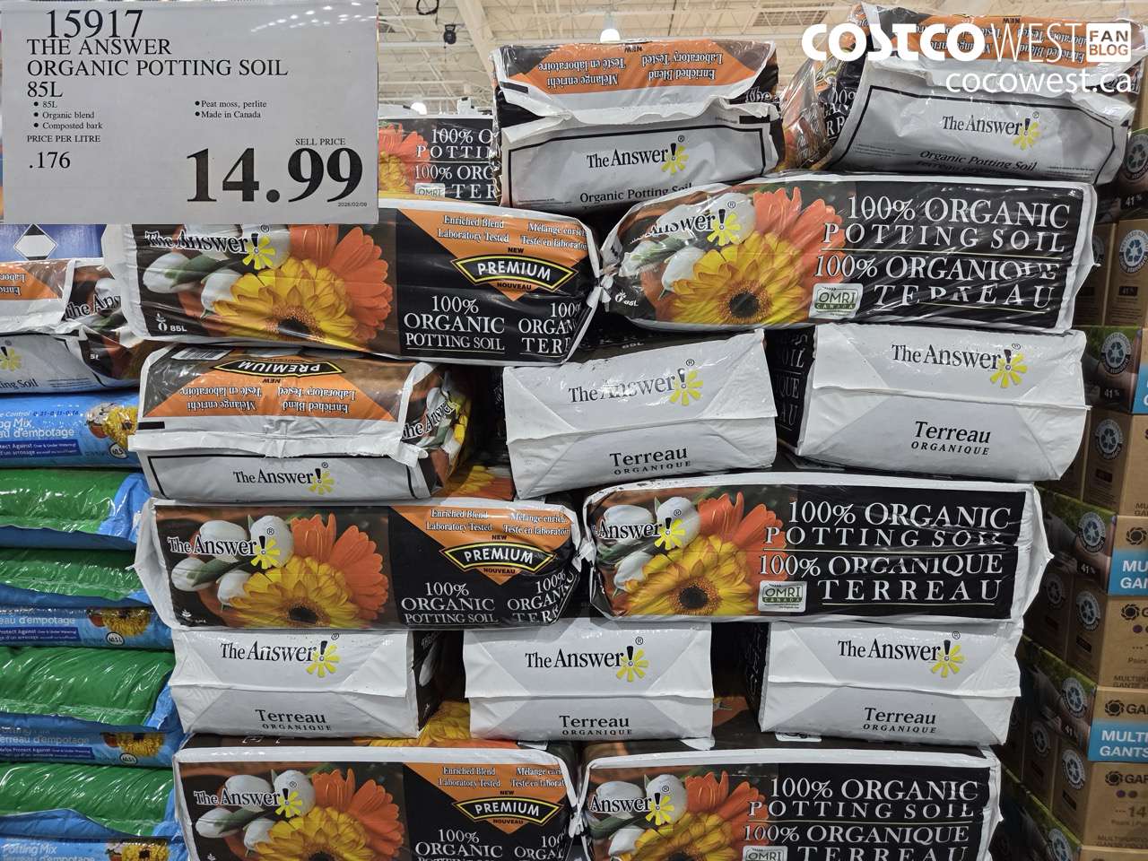 THE ANSWER ORGANIC POTTING SOIL 85L