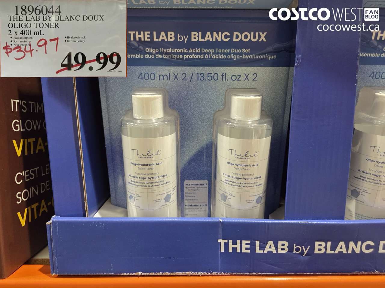 the lab by blanc doux oligo toner 2 x 400 ml