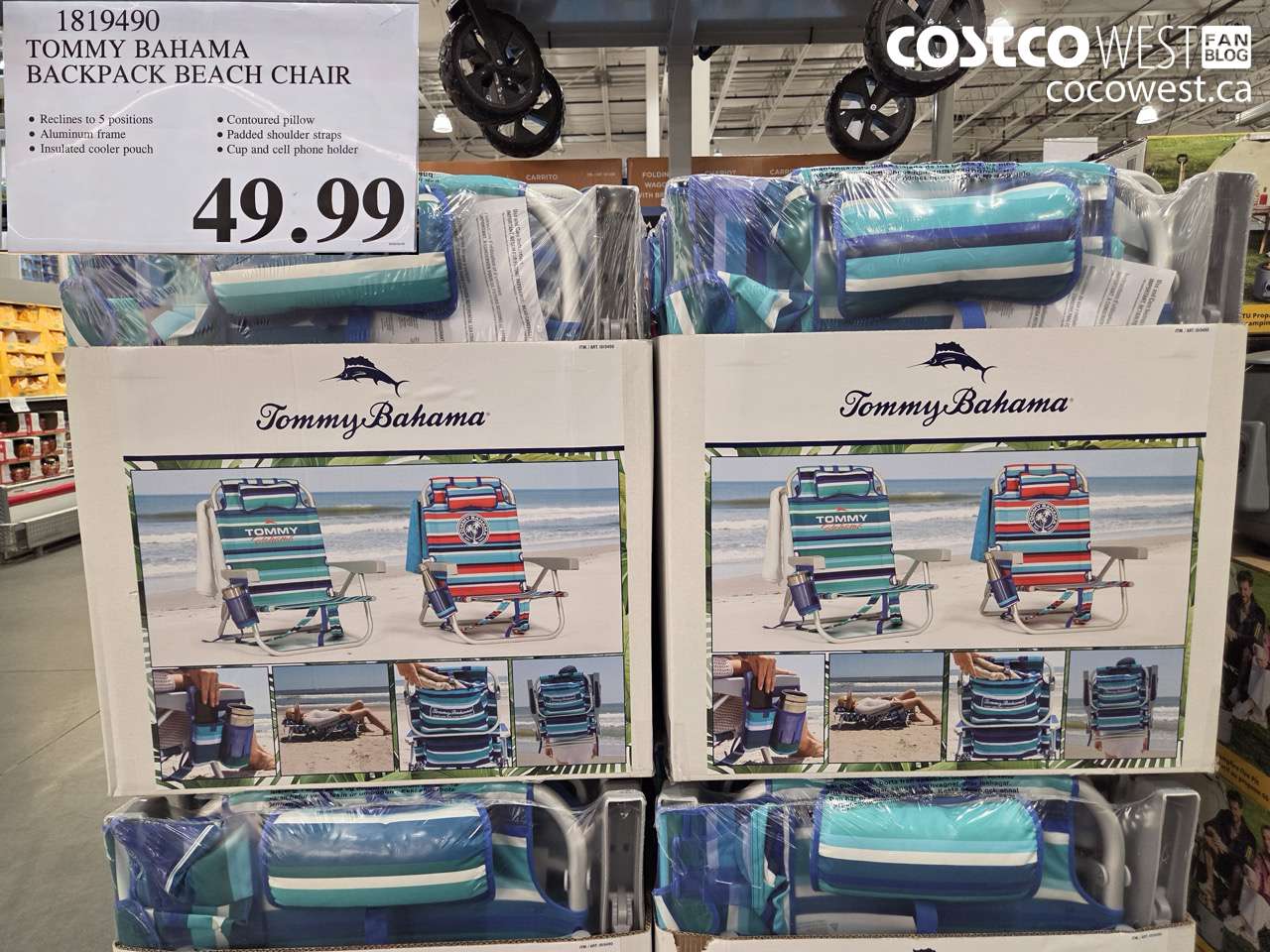 TOMMY BAHAMA BACKPACK BEACH CHAIR