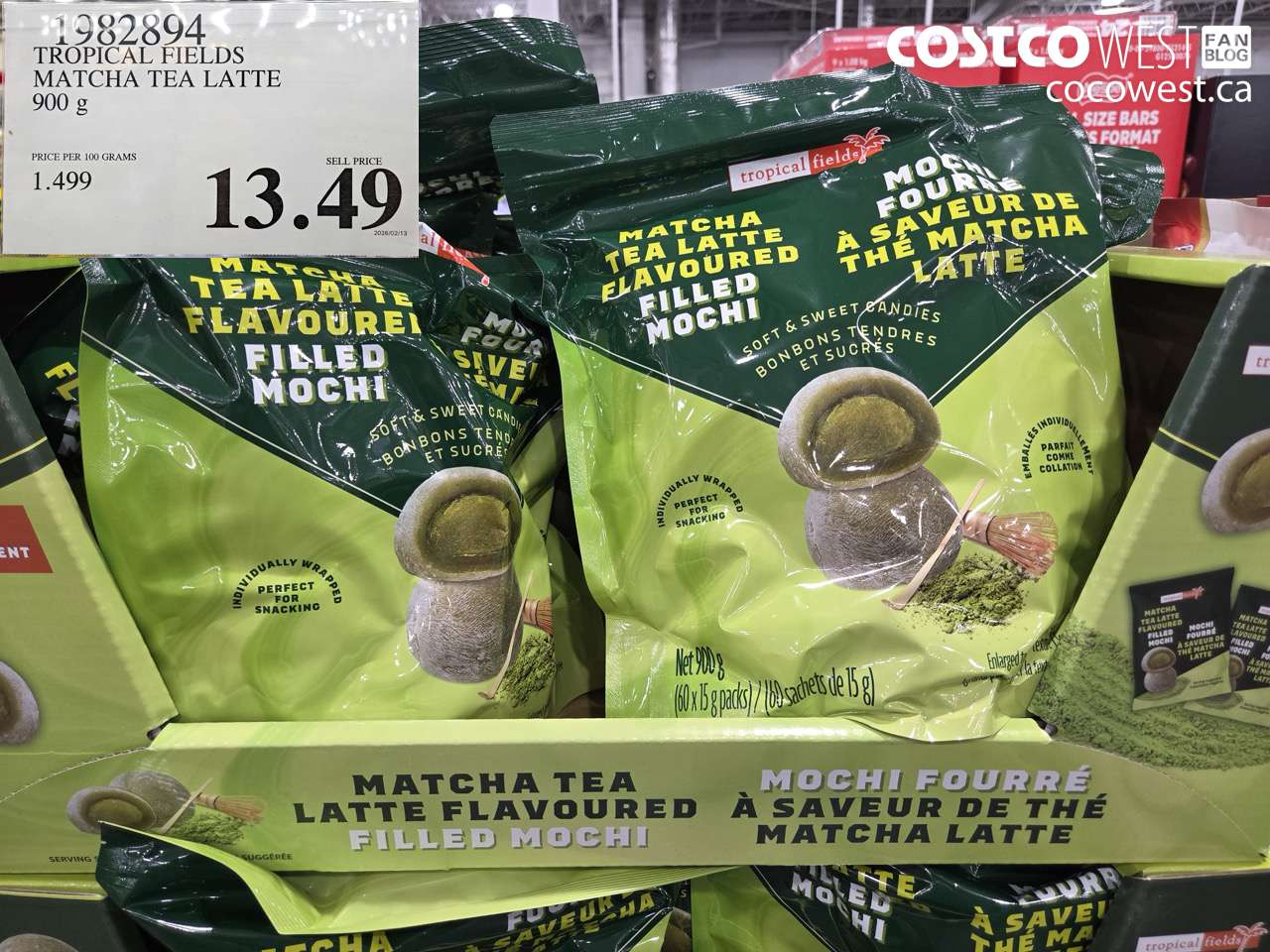 TROPICAL FIELDS MATCHA TEA LATTE 900 g