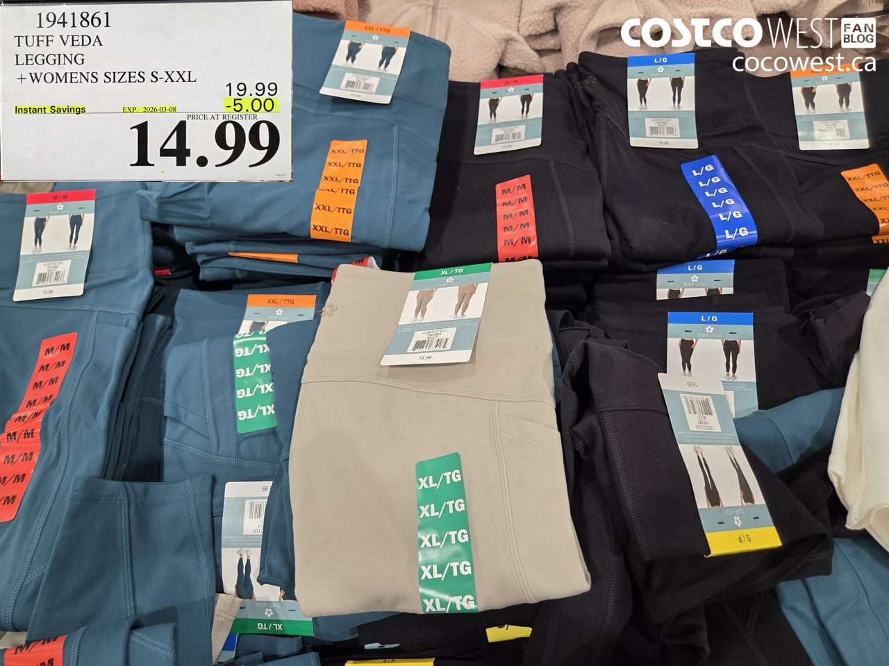 tuff veda legging  womens sizes sxxl