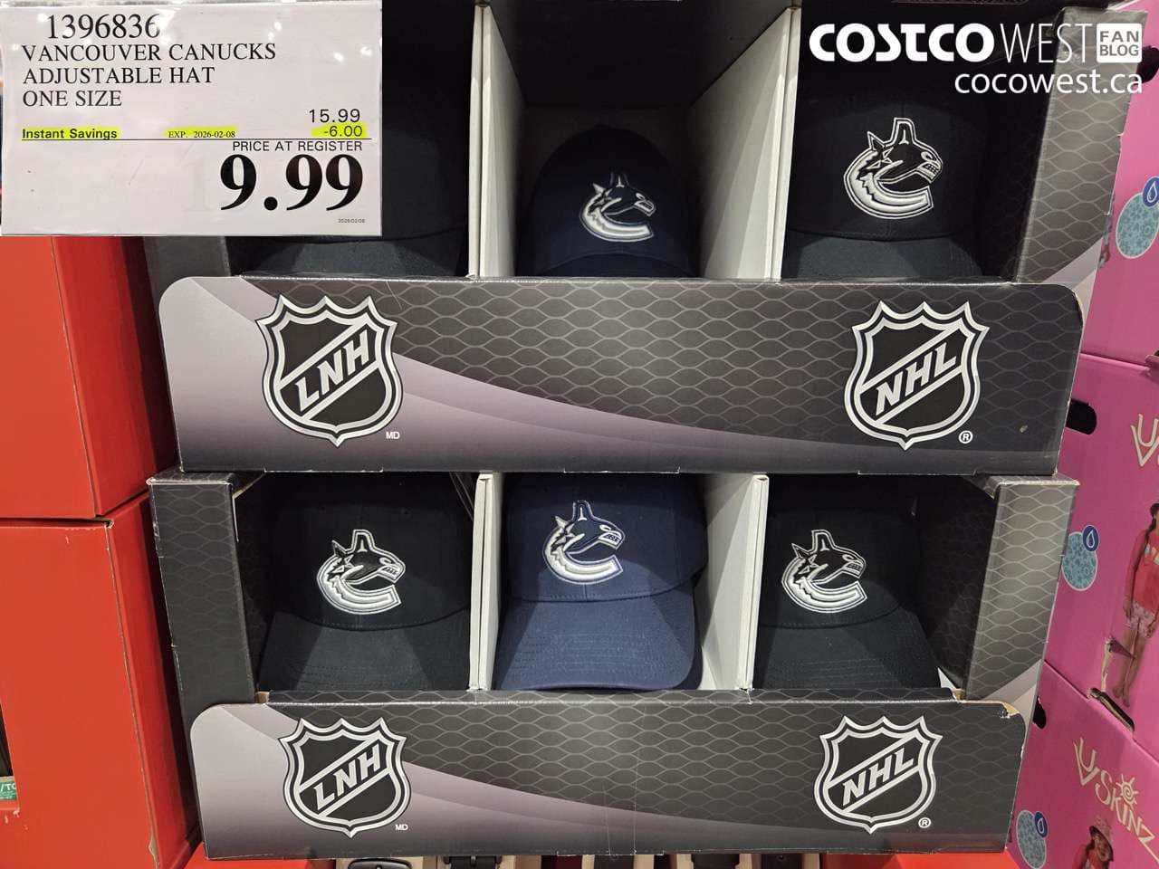 VANCOUVER CANUCKS ADJUSTABLE HAT ONE SIZE