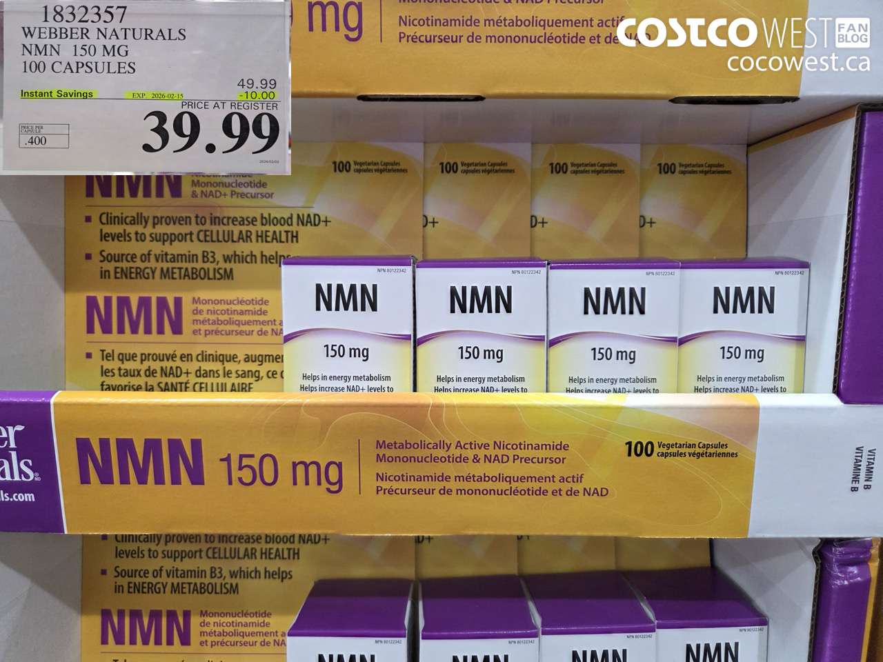 WEBBER NATURALS NMN 150MG 100 CAPSULES