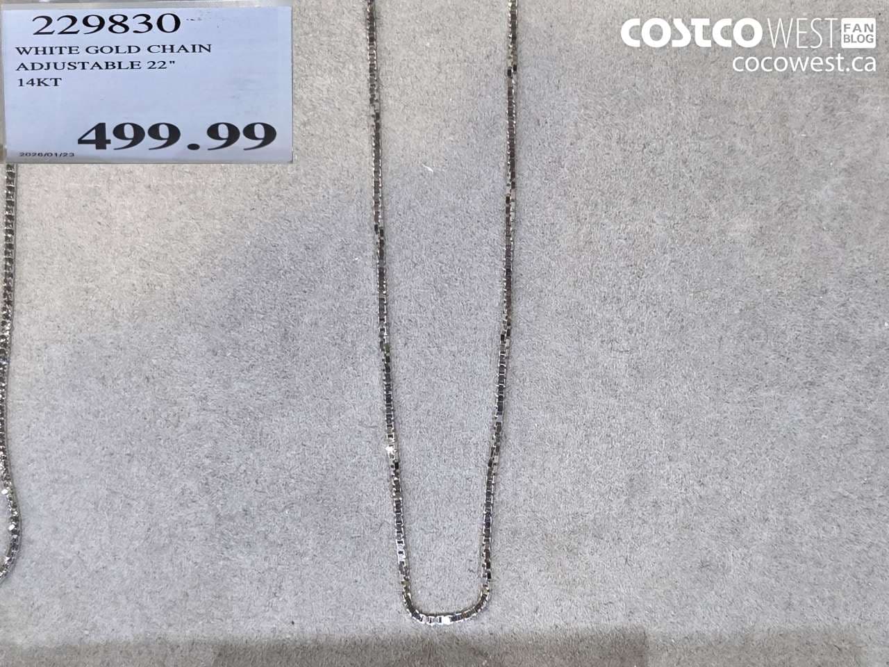 WHITE GOLD CHAIN ADJUSTABLE