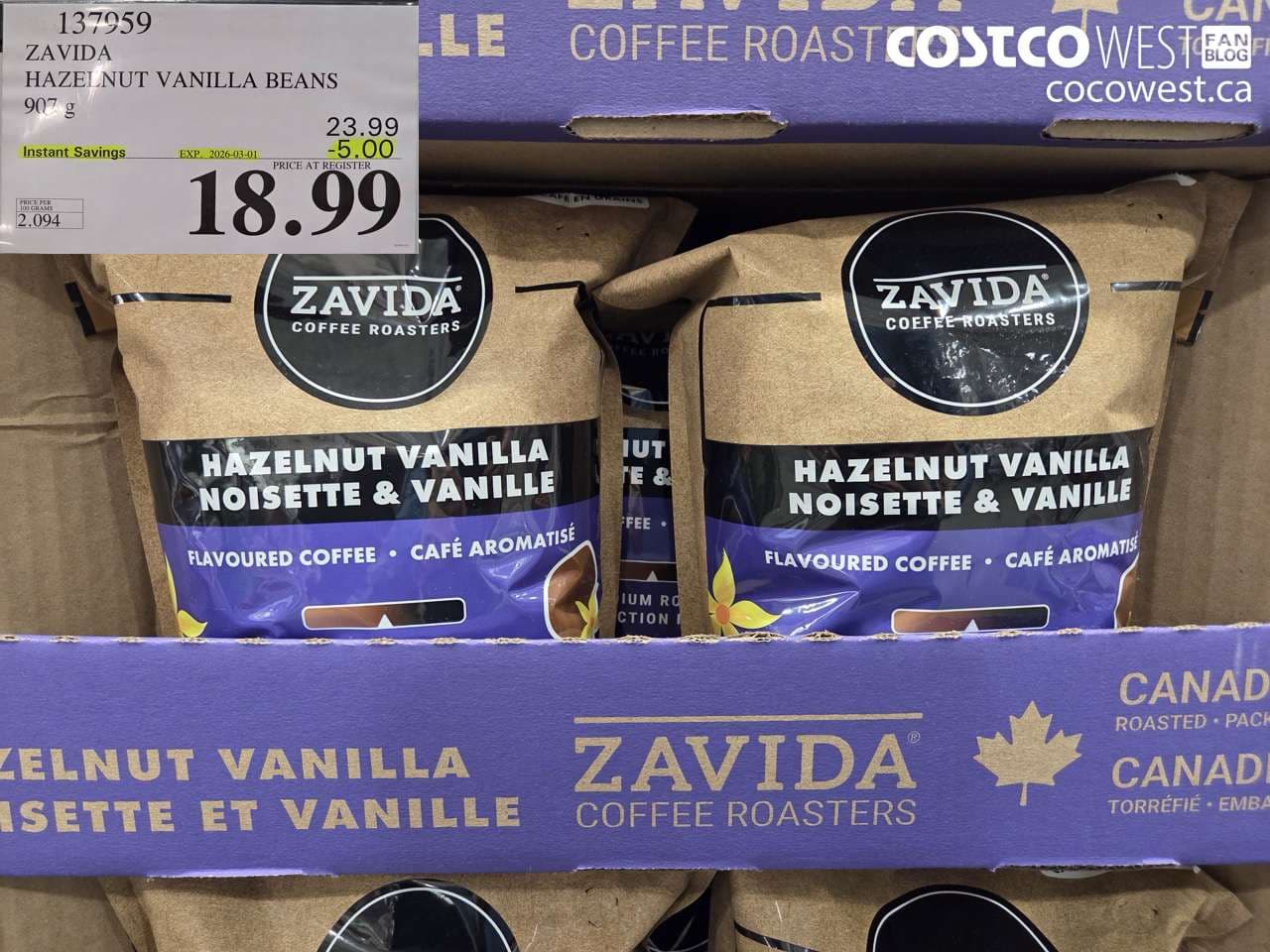 ZAVIDA HAZELNUT VANILLA BEANS 907 G