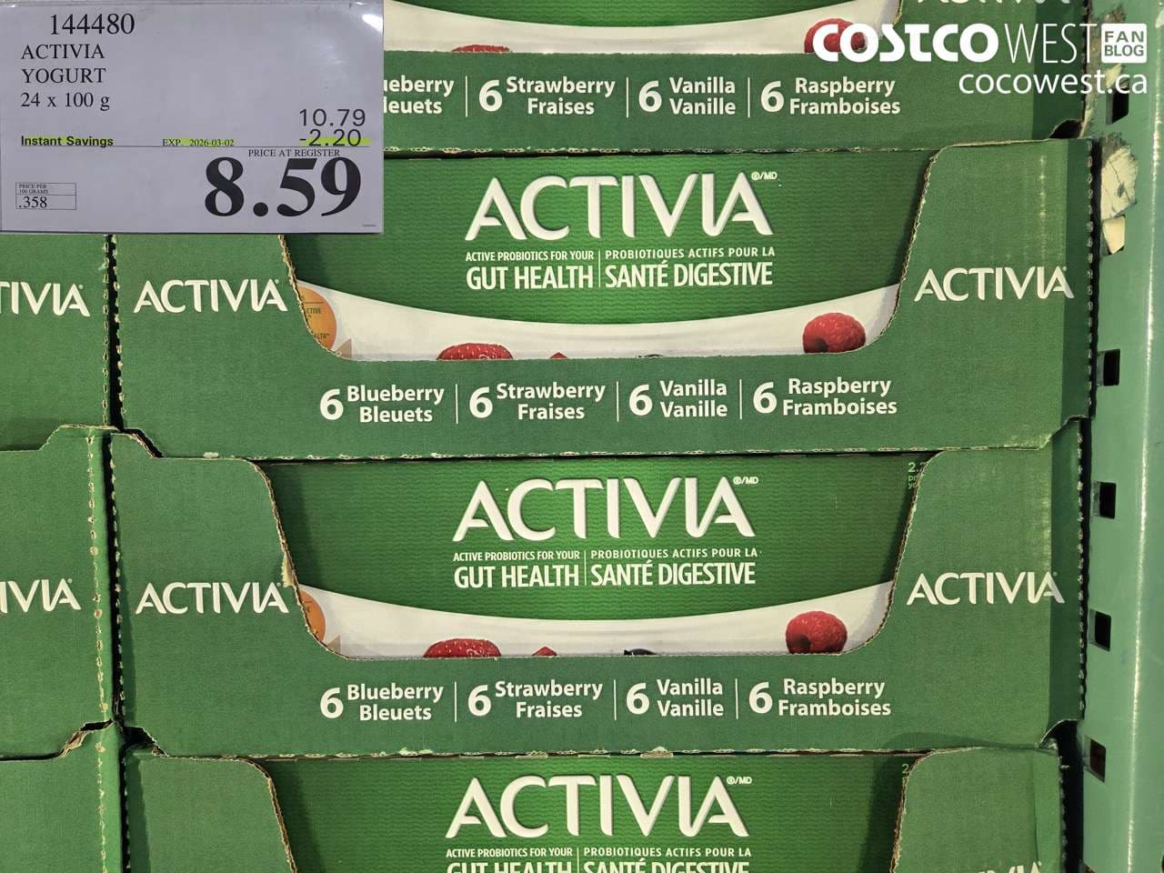 activia yogurt 24 x 100g
