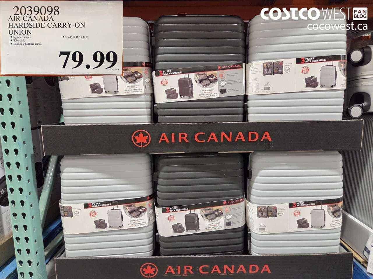 AIR CANADA HARDSIDE CARRY-ON UNION