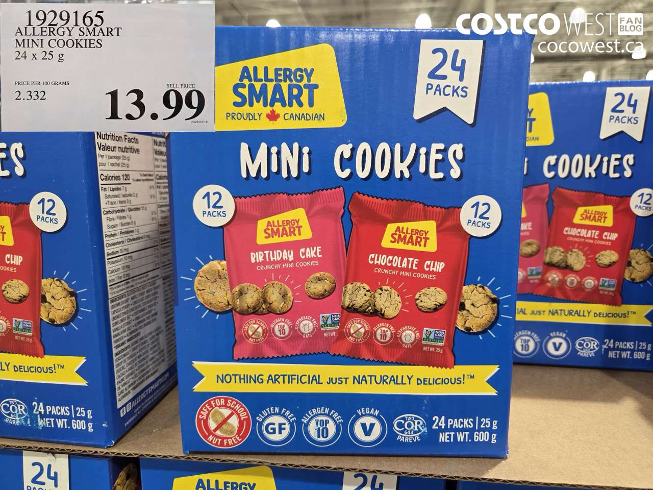 ALLERGY SMART MINI COOKIES 24 X 25 G