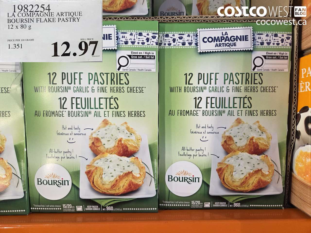 BOURSIN FLAKE PASTRY 12 X 80 G