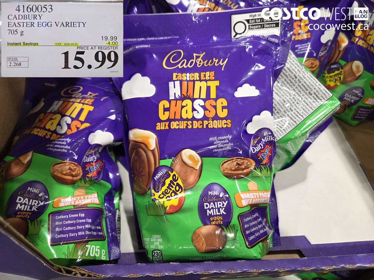 cadbury easter egg variety 705 g