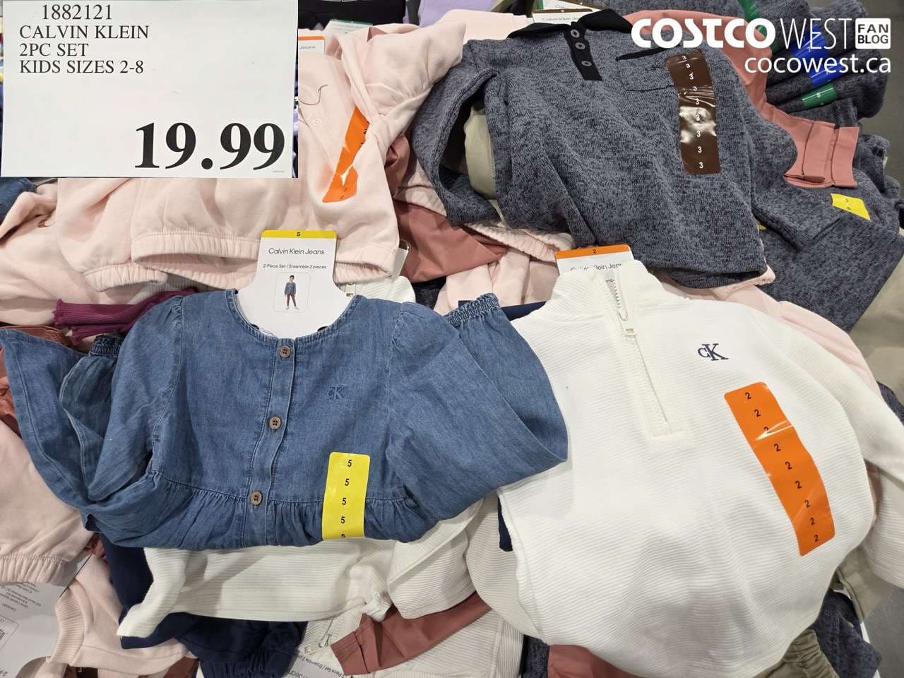 CALVIN KLEIN 2PC SET KIDS SIZES 2-8