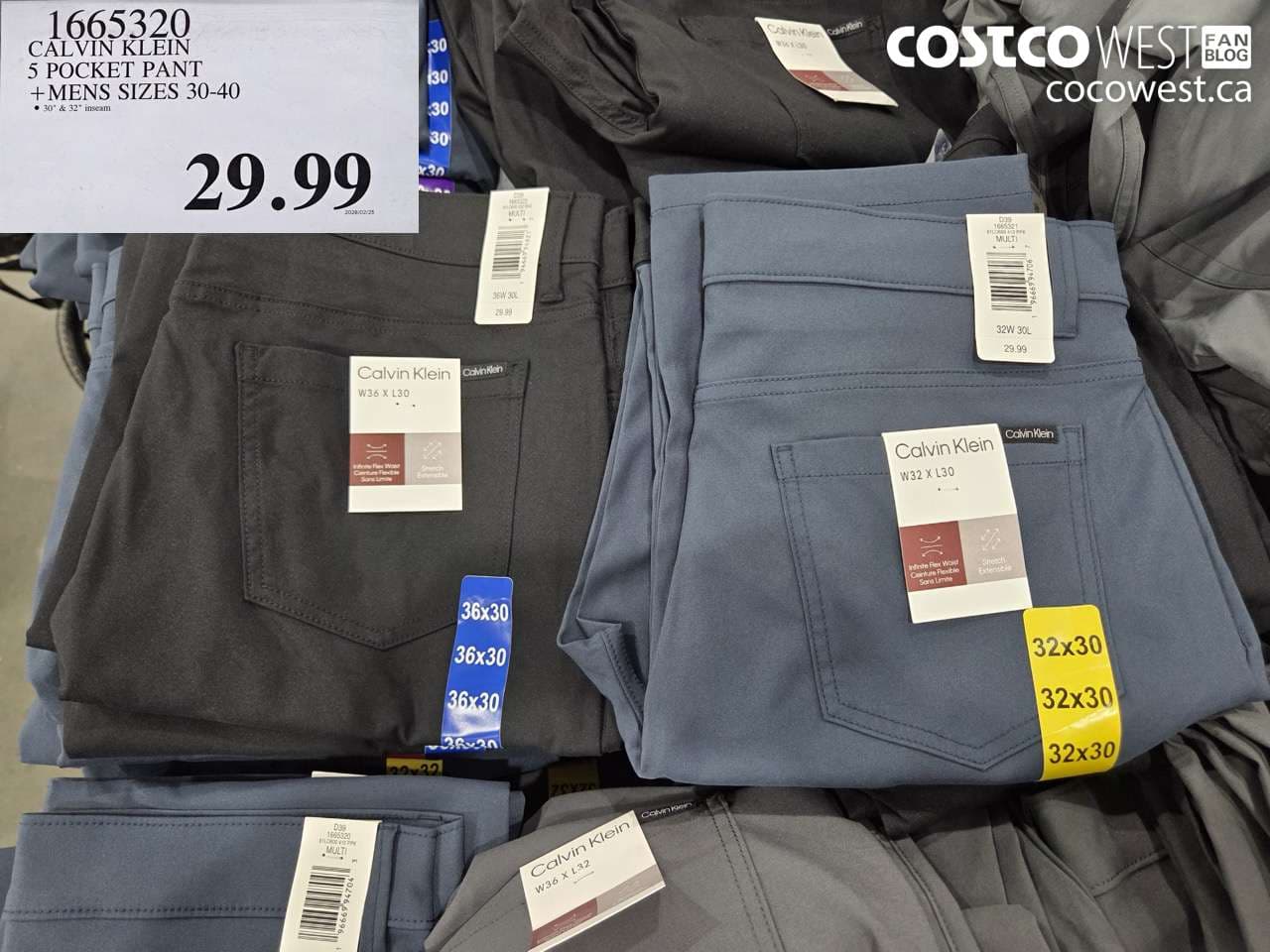 CALVIN KLEIN 5 POCKET PANT + MENS SIZES 30-40