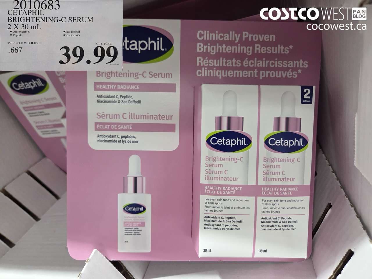 CETAPHIL BRIGHTENNING-C SERUM 2 X 30 ML