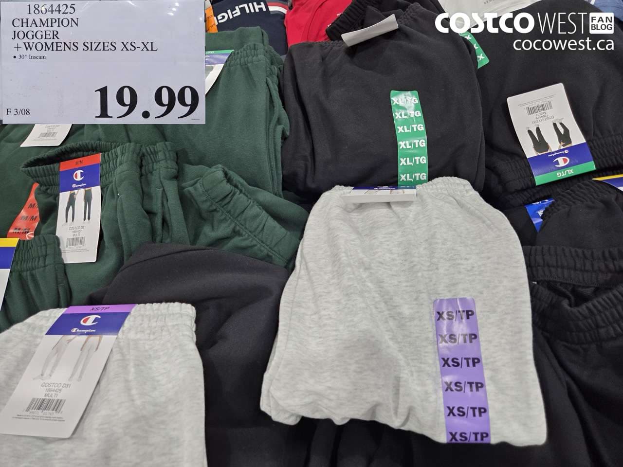 CHAMPION JOGGER + WOMENS SIZES XS-XL