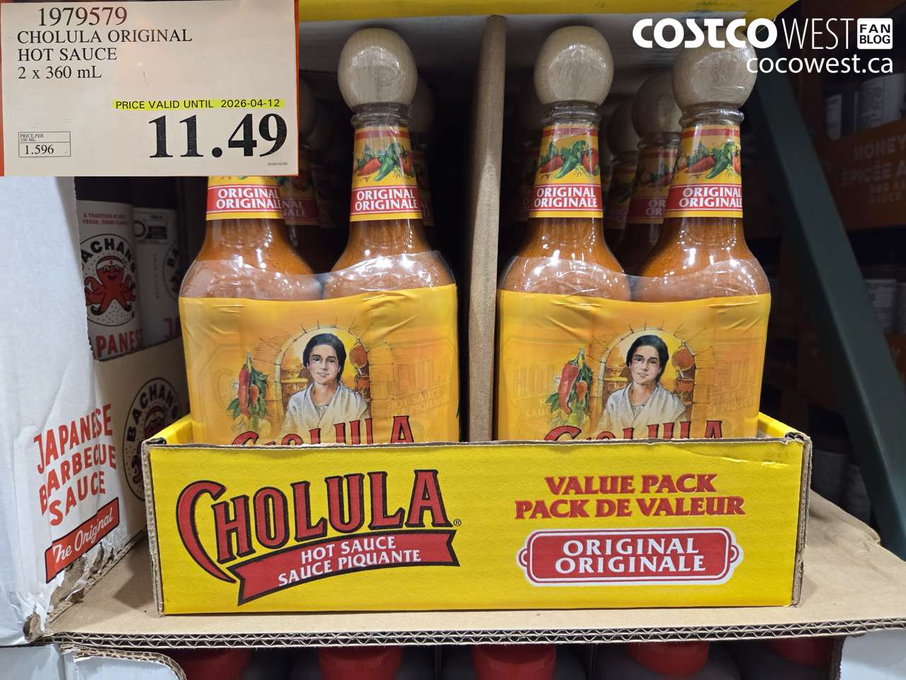 CHOLULA ORIGINAL HOT SAUCE 2 X 360 ML (EXPIRES ON 2026-04-12)
