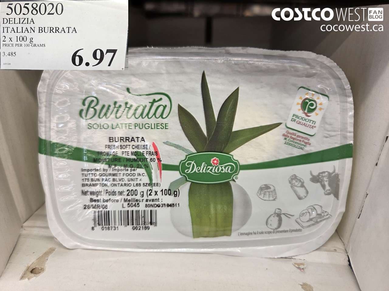 DELIZIA ITALIAN BURRATA 2 X 100 G