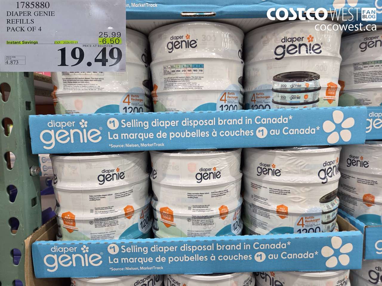 diaper genie refills pack of 4