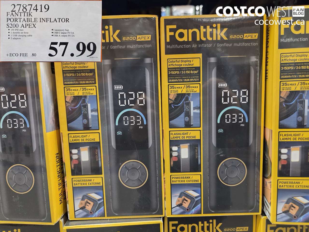 FANTIK PORTABLE INFLATOR S200 APEX
