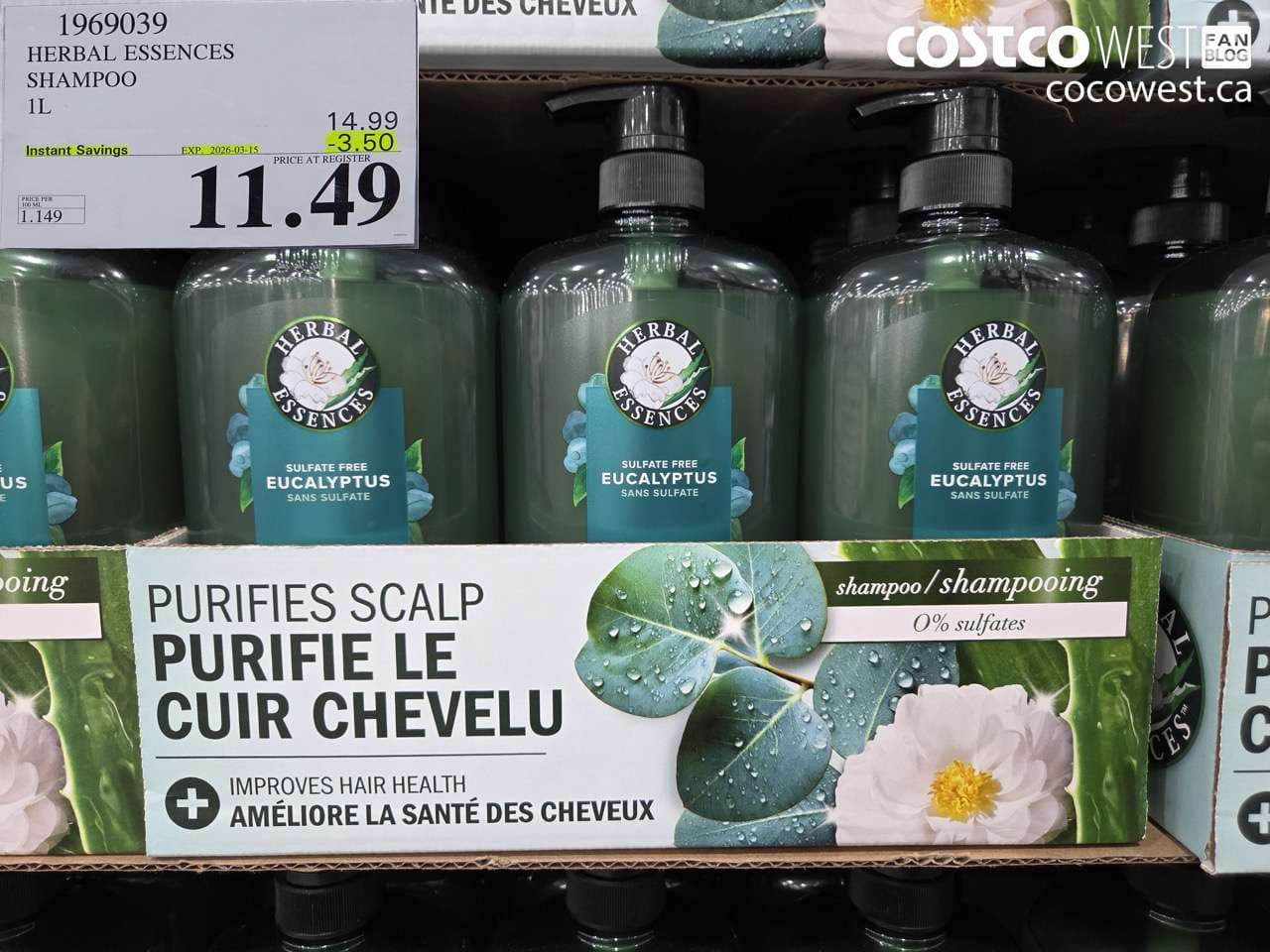 herbal essences shampoo 1l