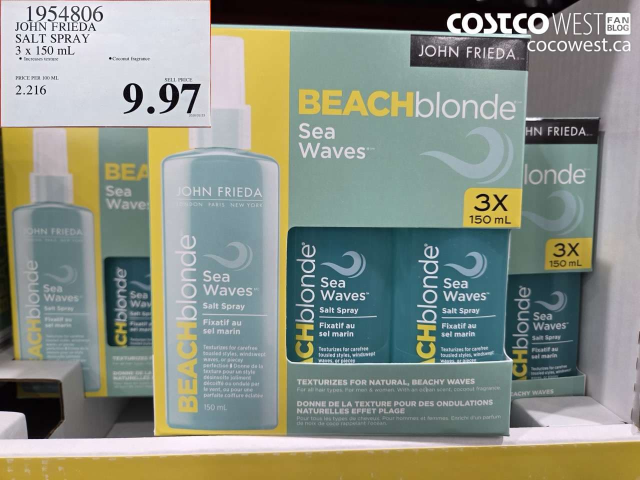 JOHN FRIEDA SALT SPRAY 3 X 150 ML