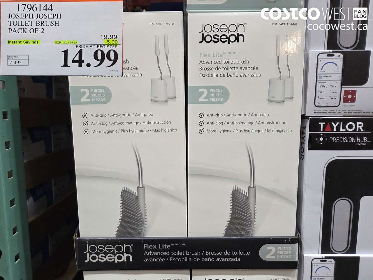 joseph joseph toilet brush pack of 2