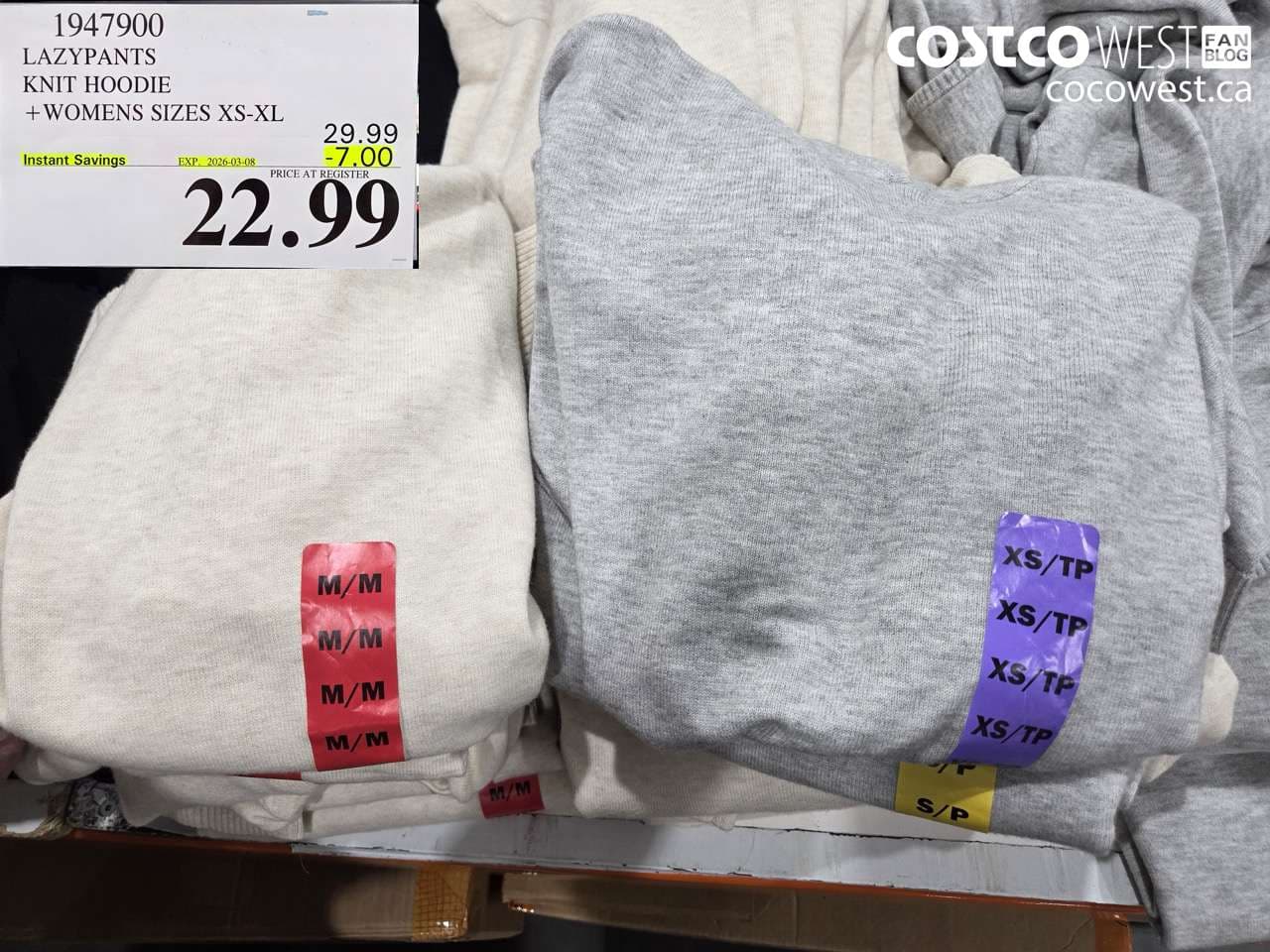 lazypants knit hoodie womens sizes xsxl