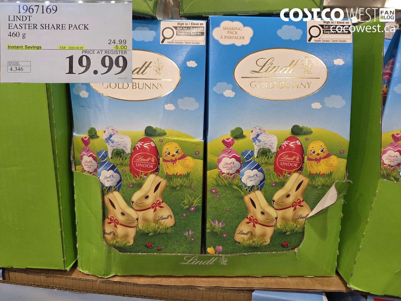 lindt easter share pack 460 g