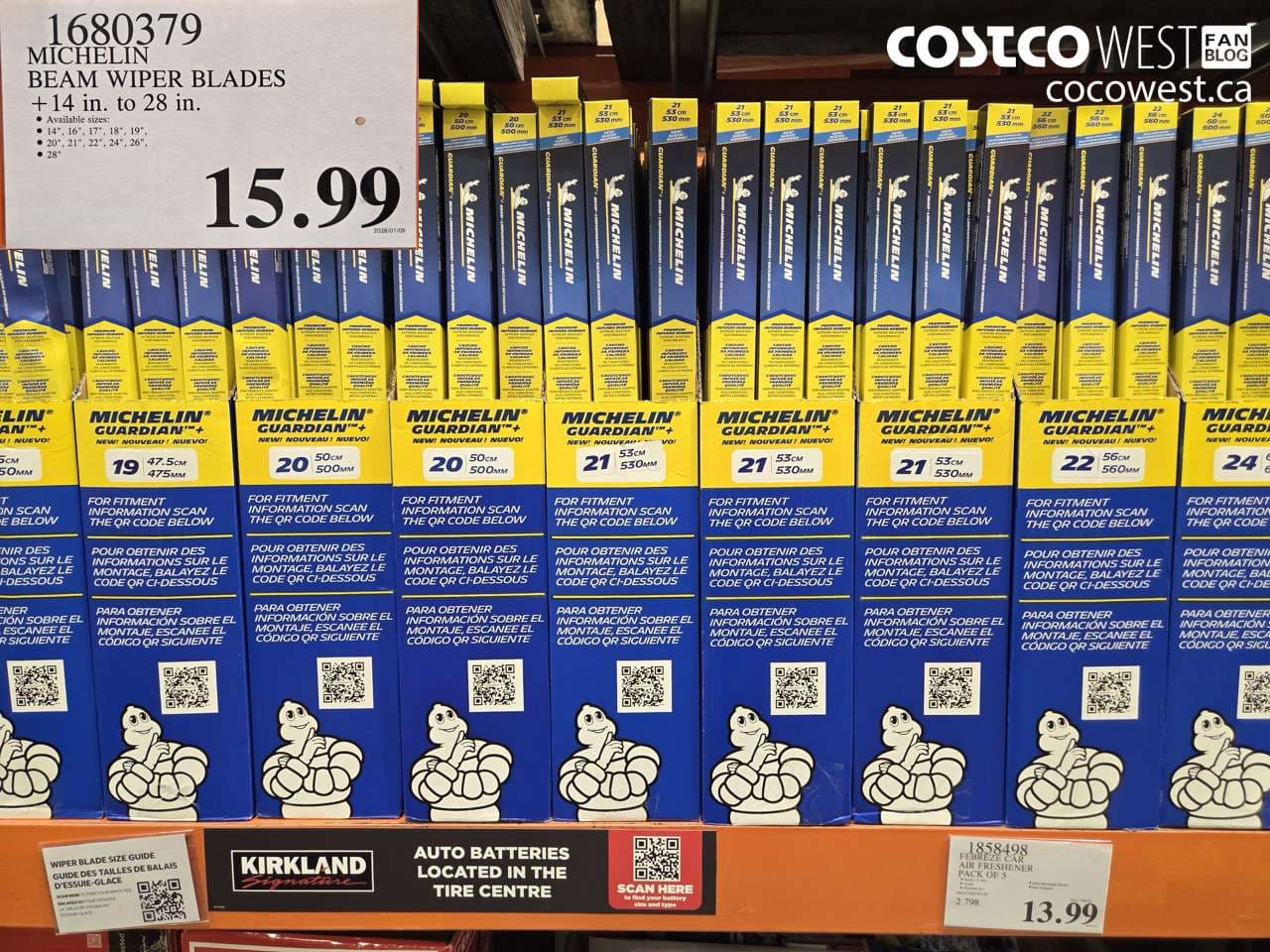 MICHELIN BEAM WIPER BLADES + 14 IN. TO 28 IN.