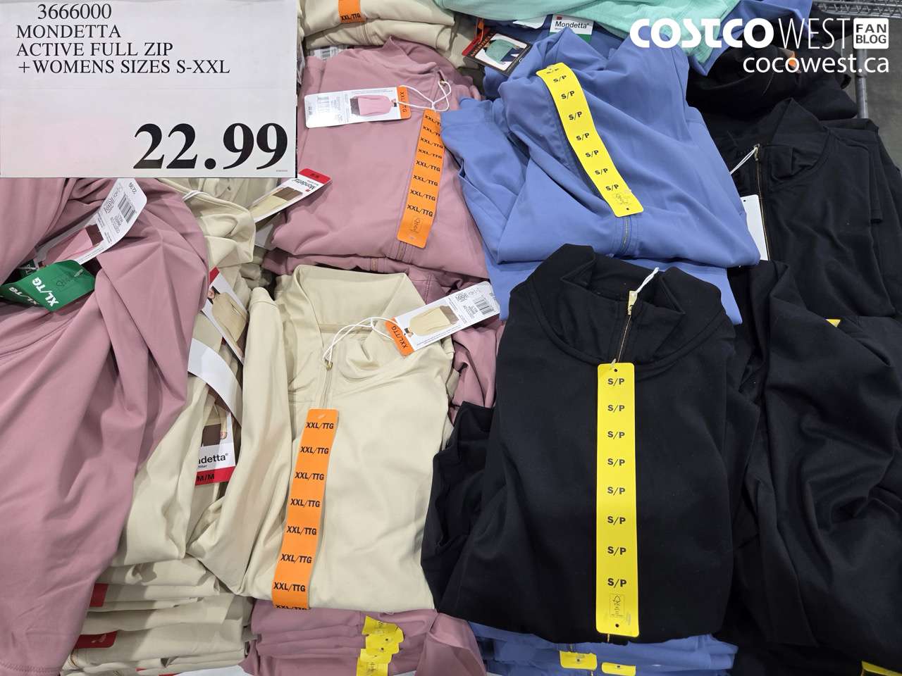 mondetta active full zip  womens sizes sxxl