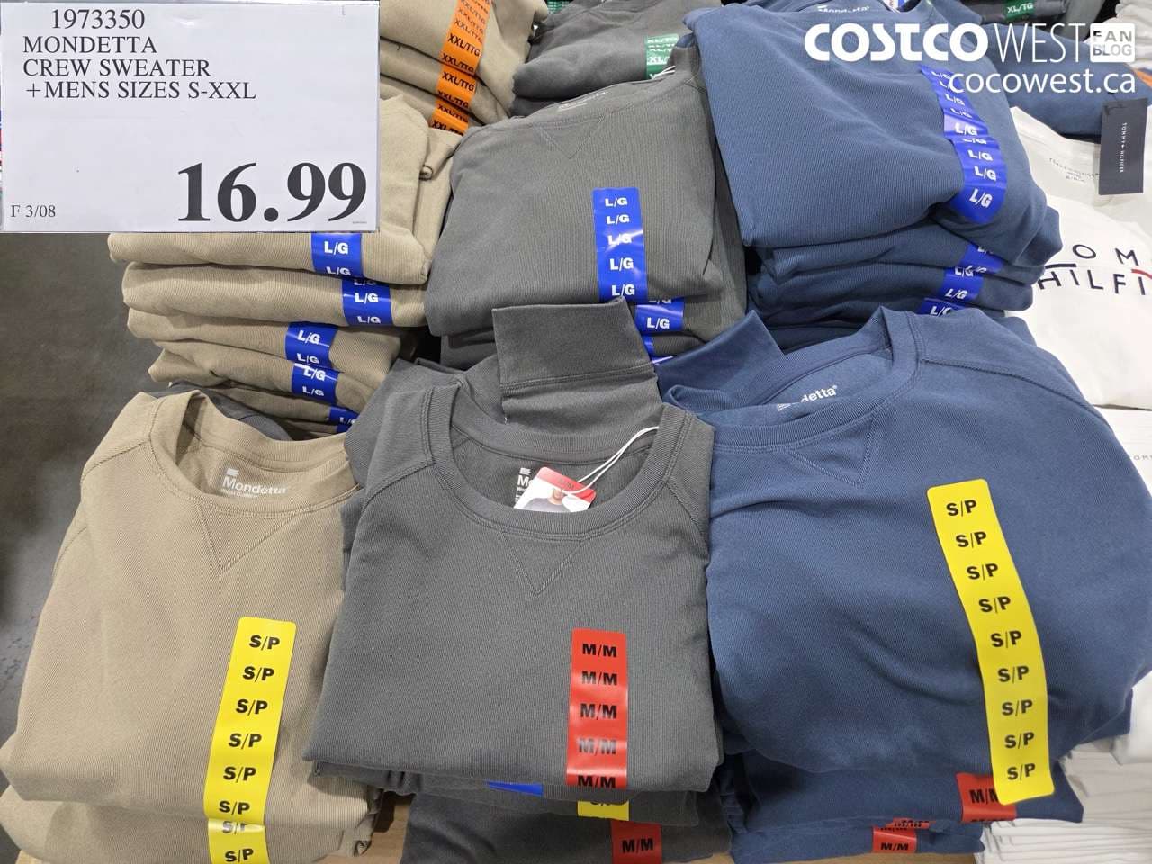 MONDETTA CREW SWEATER + MENS SIZES S-XXL