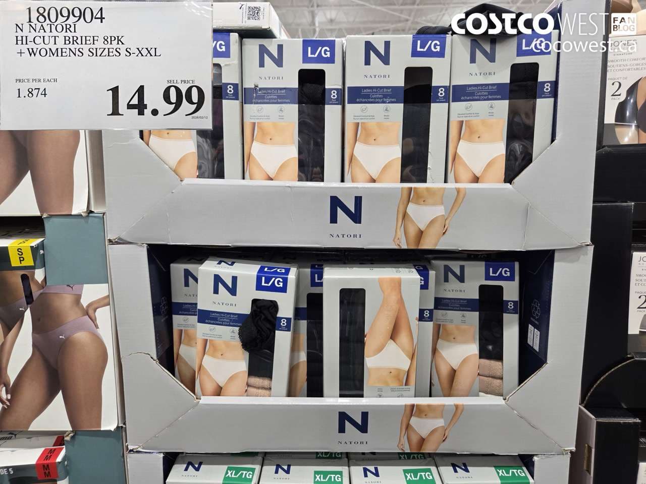 NATORI HI-CUT BRIEF 8PK + WOMENS SIZES S-XXL