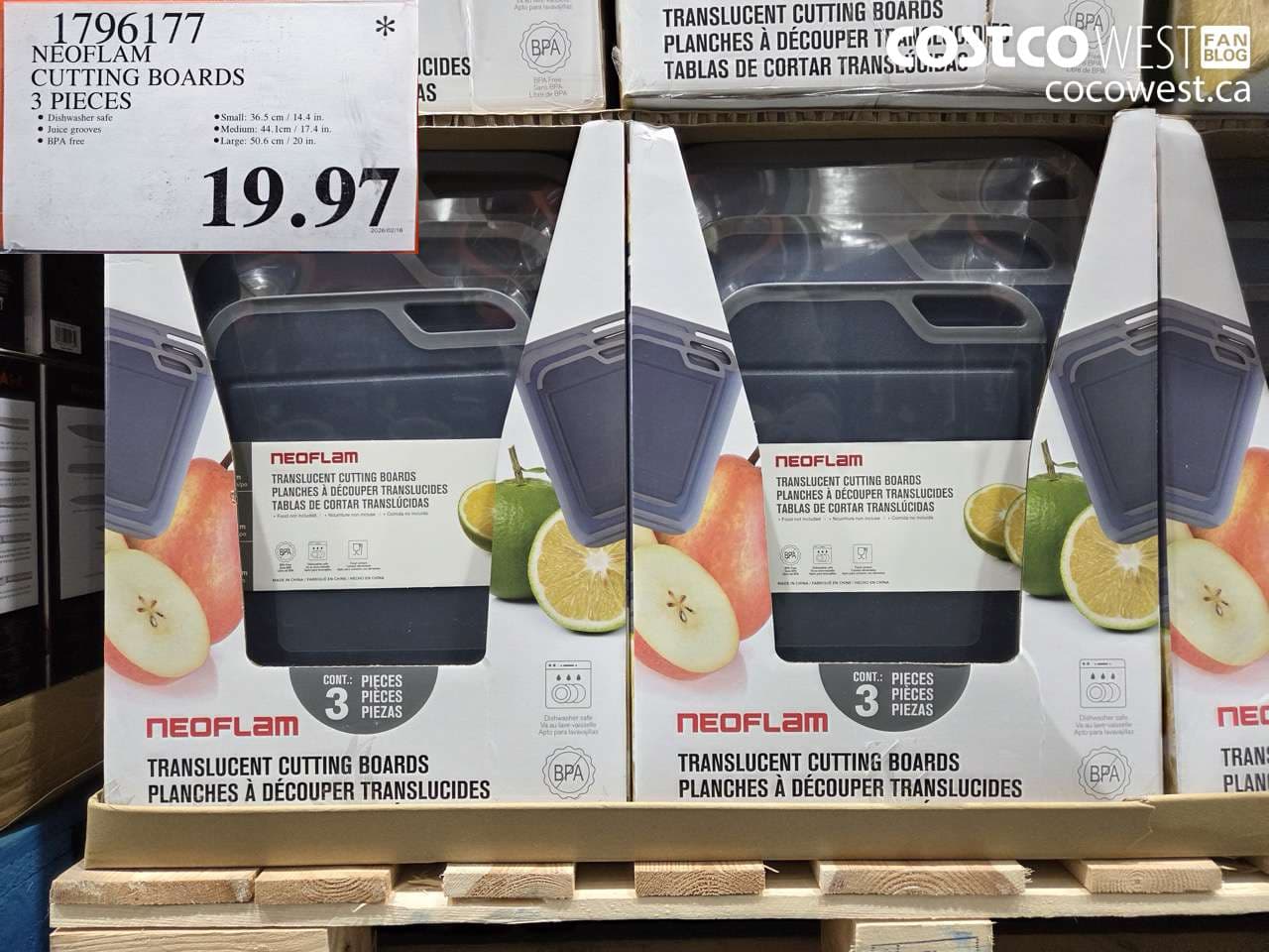 neoflam cutting boards 3 pieces