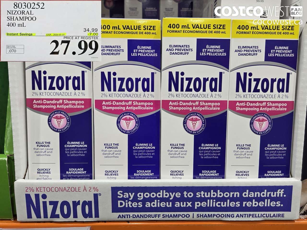 nizoral shampoo 400 ml