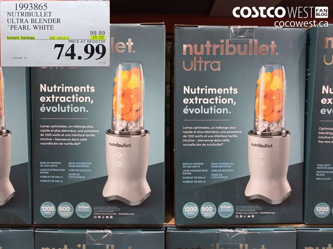 nutribullet ultra blender pearl white