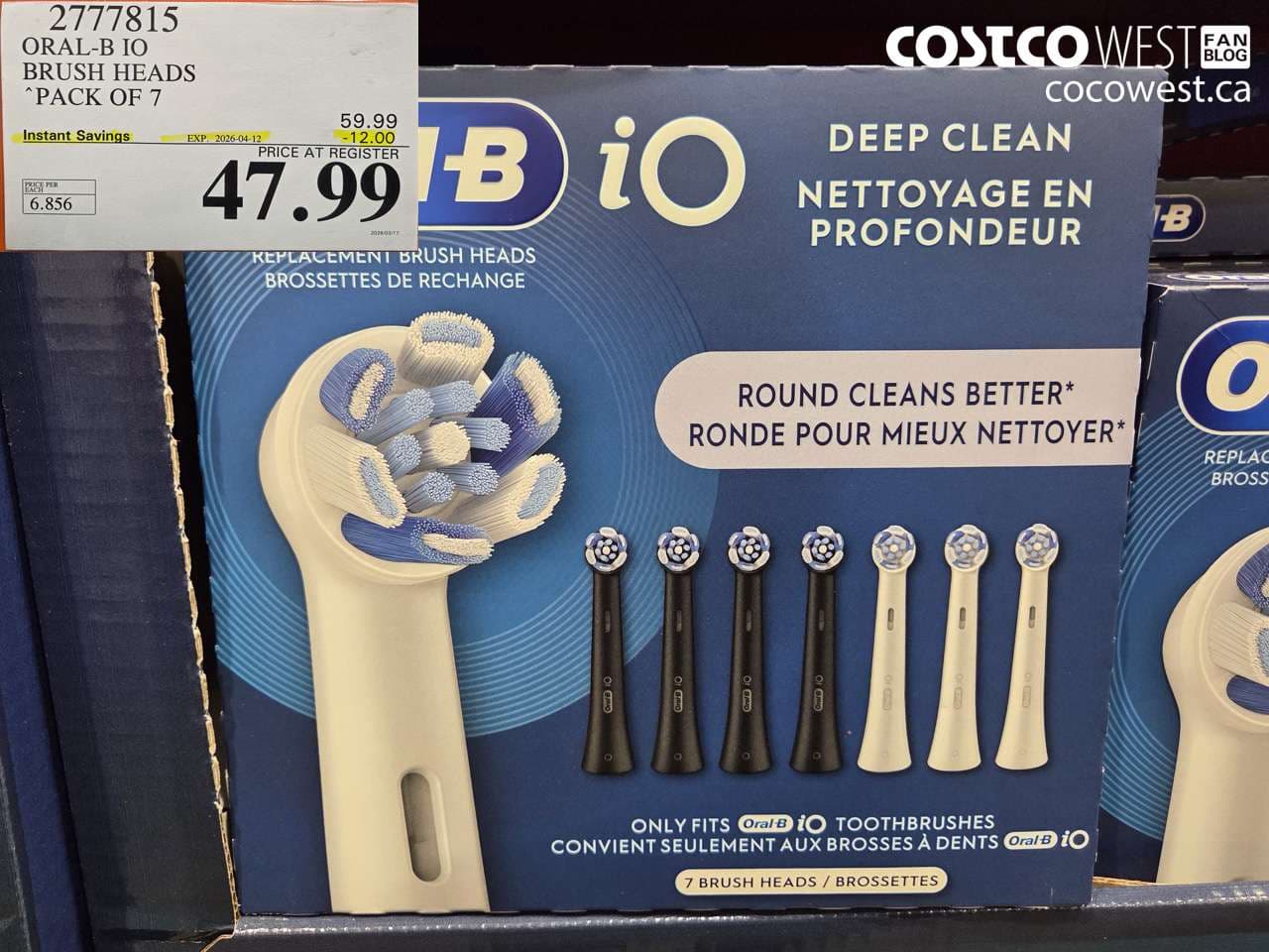 ORAL-B IO BRUSH HEADS PACK OF 7