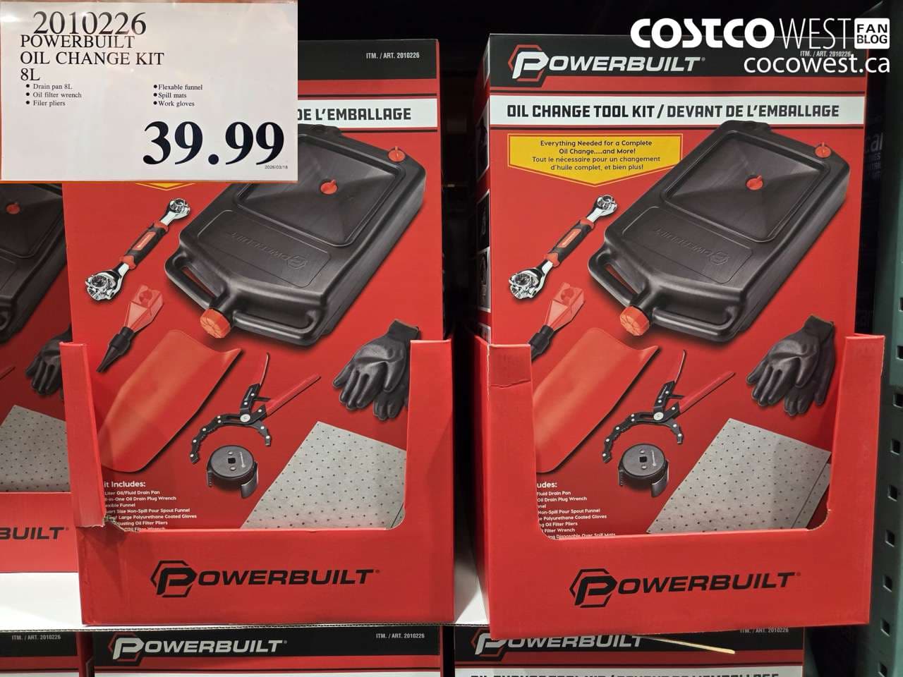 POWERBUILT OIL CHANGE KIT 8L