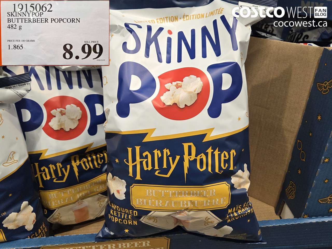 SKINNYPOP BUTTERBEER POPCORN 482 G