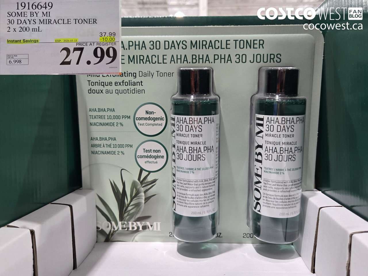 some by mi 30 days miracle toner 2 x 200 ml