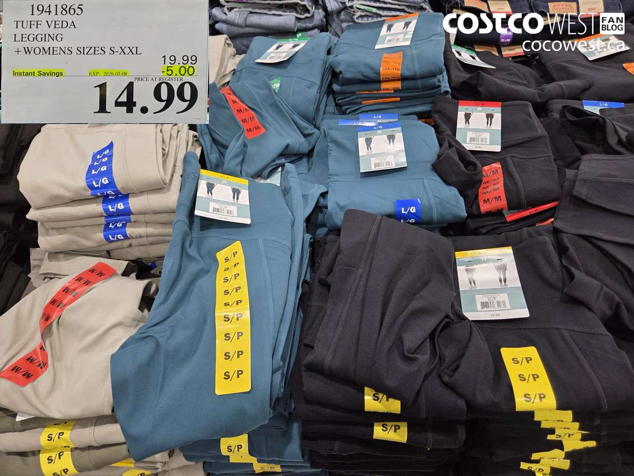 TUFF VEDA LEGGING + WOMENS SIZES S-XXL