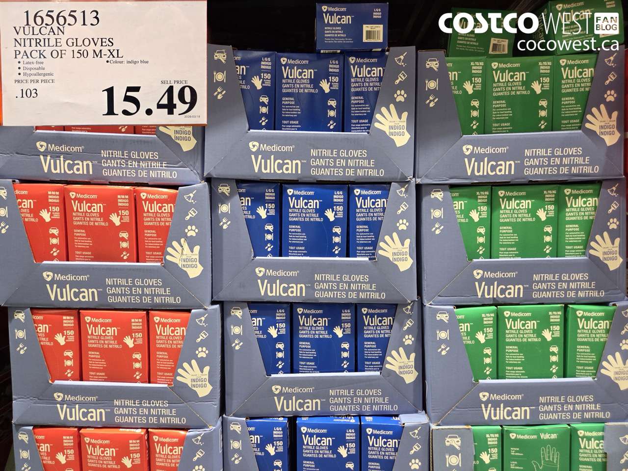 VULCAN NITRILE GLOVES PACK OF 150 M-XL