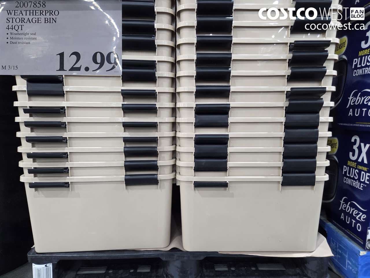 WEATHERPRO STORAGE BIN 44QT