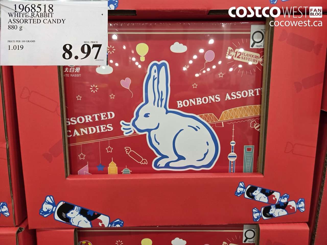 white rabbit assorted candy 880 g