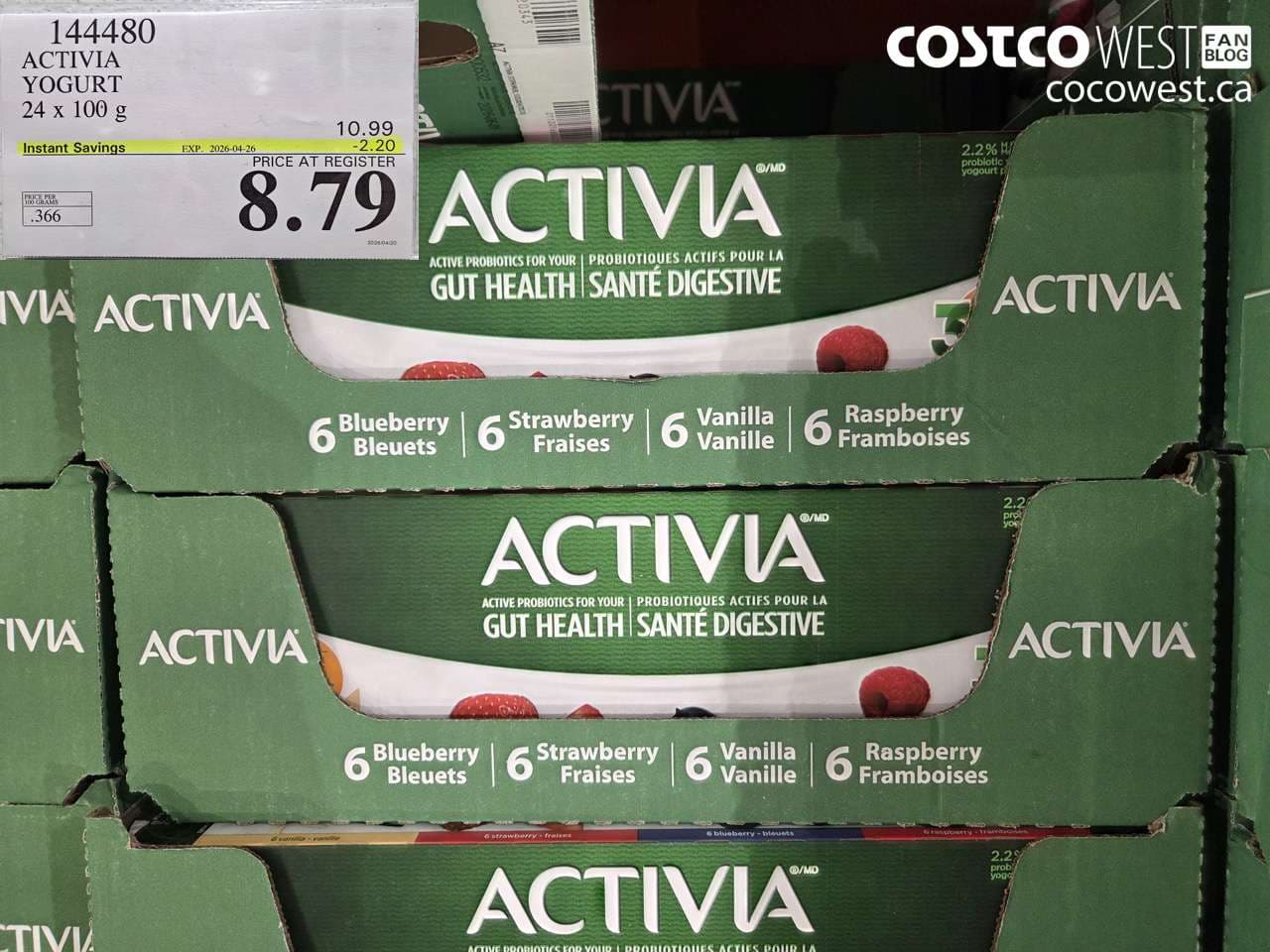 activia yogurt 24 x 100 g