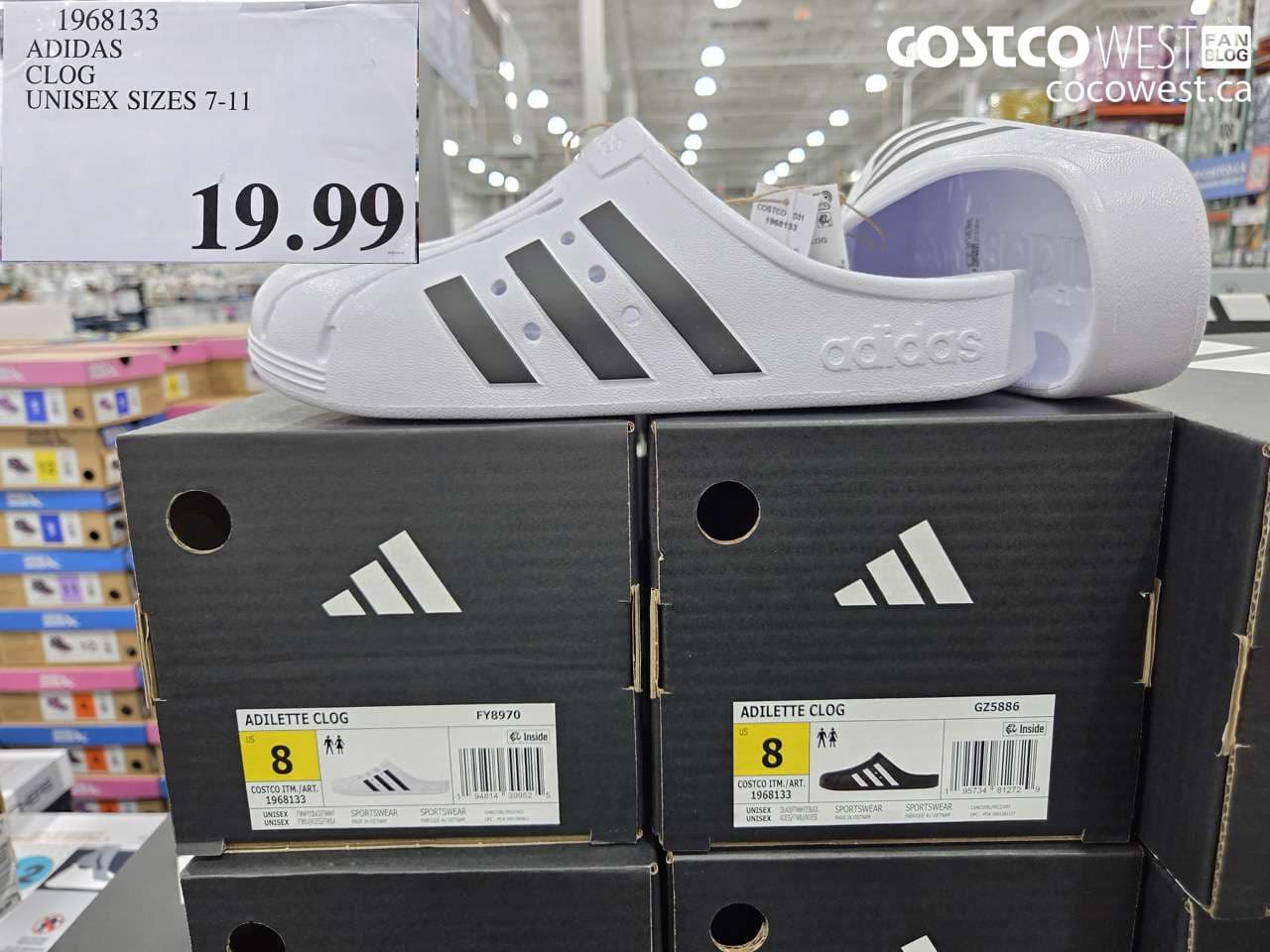 adidas clog unisex sizes 711