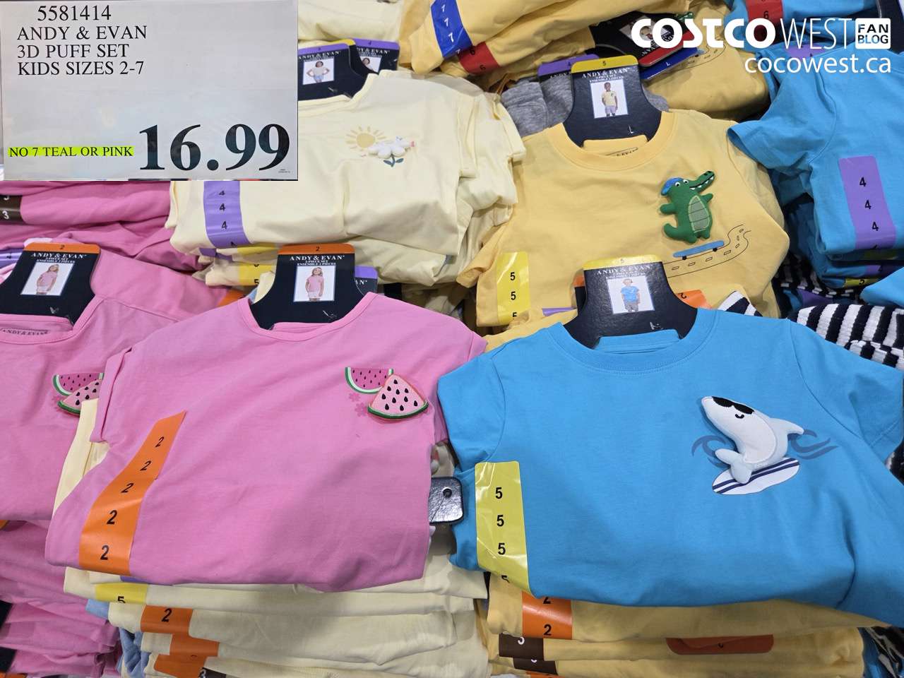 ANDY & EVAN 3D PUFF SET KIDS SIZES 2-7