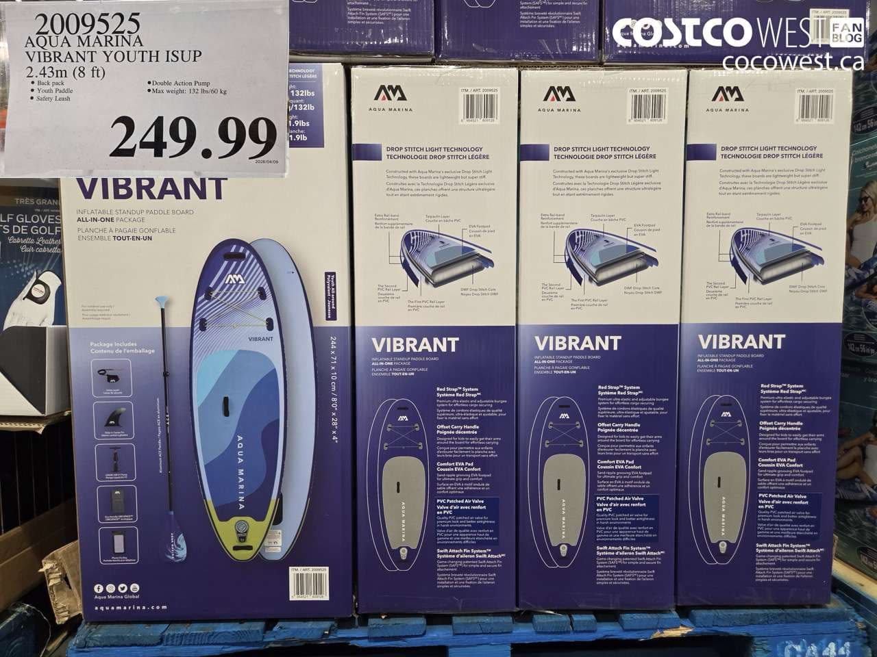 AQUA MARINA VIBRANT YOUTH ISUP 2.43M (8FT)